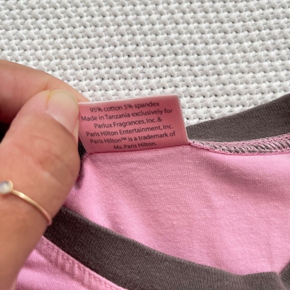 VintageY2K Paris Hilton Baby Tee Shirt - Picture 4 of 7